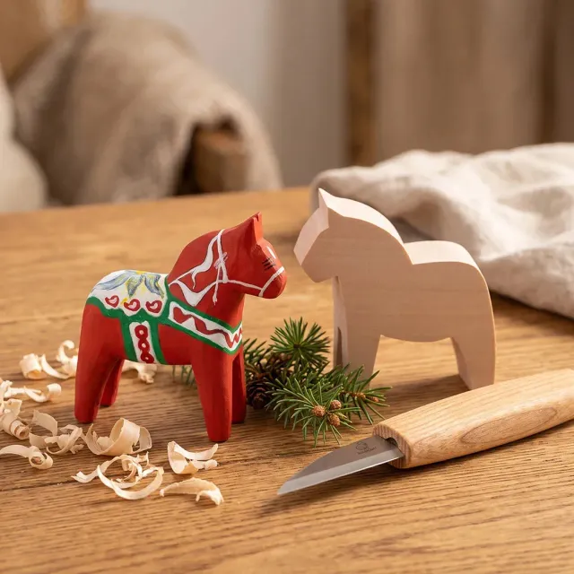 BeaverCraft DIY02 snittesæt dalahest 2 træemner