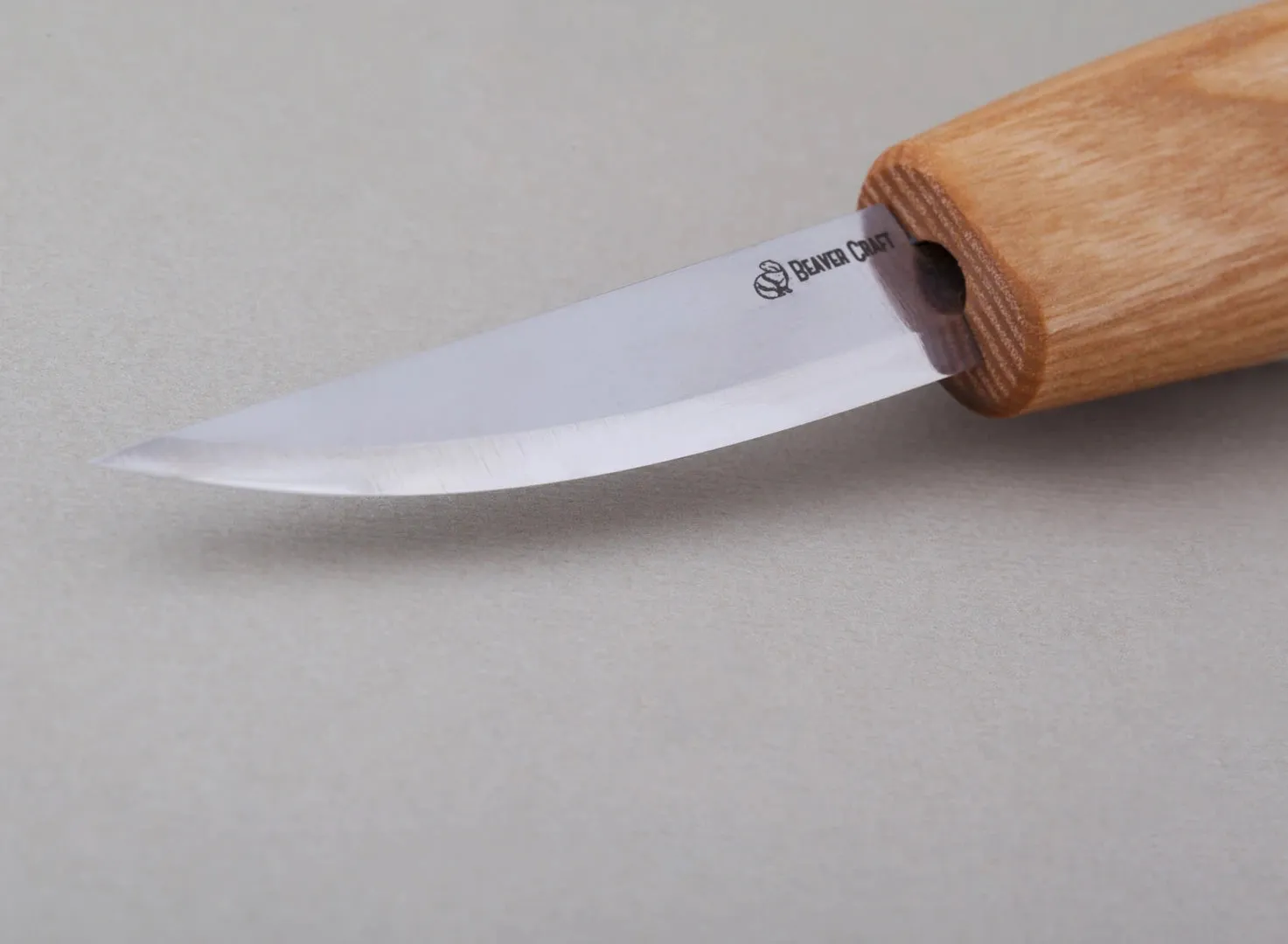 BeaverCraft C4M sløjdkniv langt blad træskæring