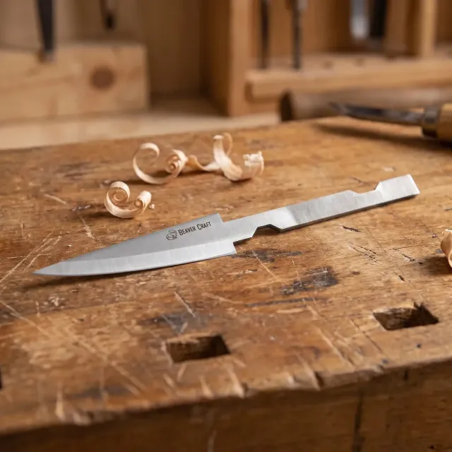 BeaverCraft C13 snittekniv reserveklinge smal spids