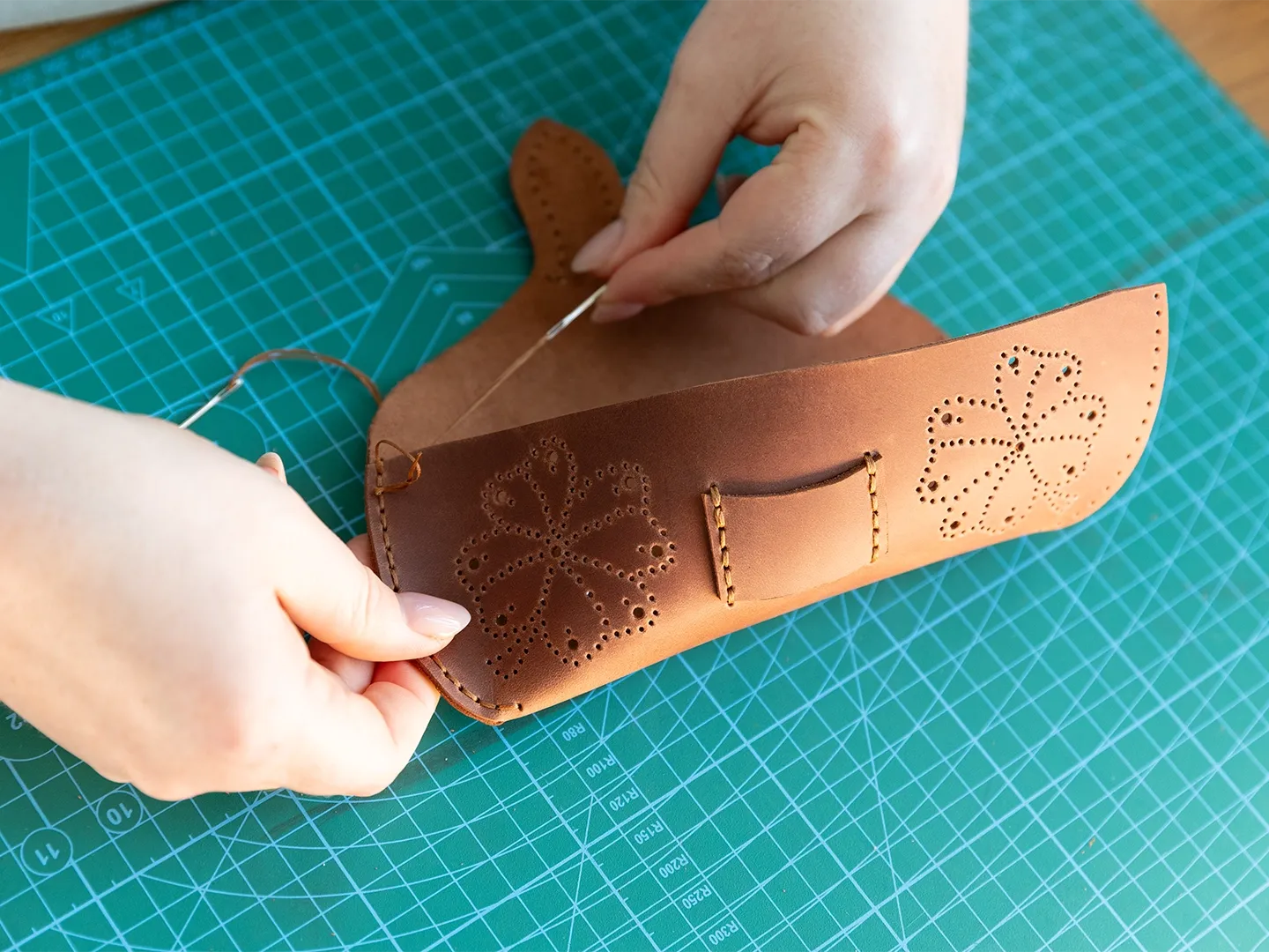 BeaverCraft Glasses Case læderkit brilleetui komplet DIY-sæt