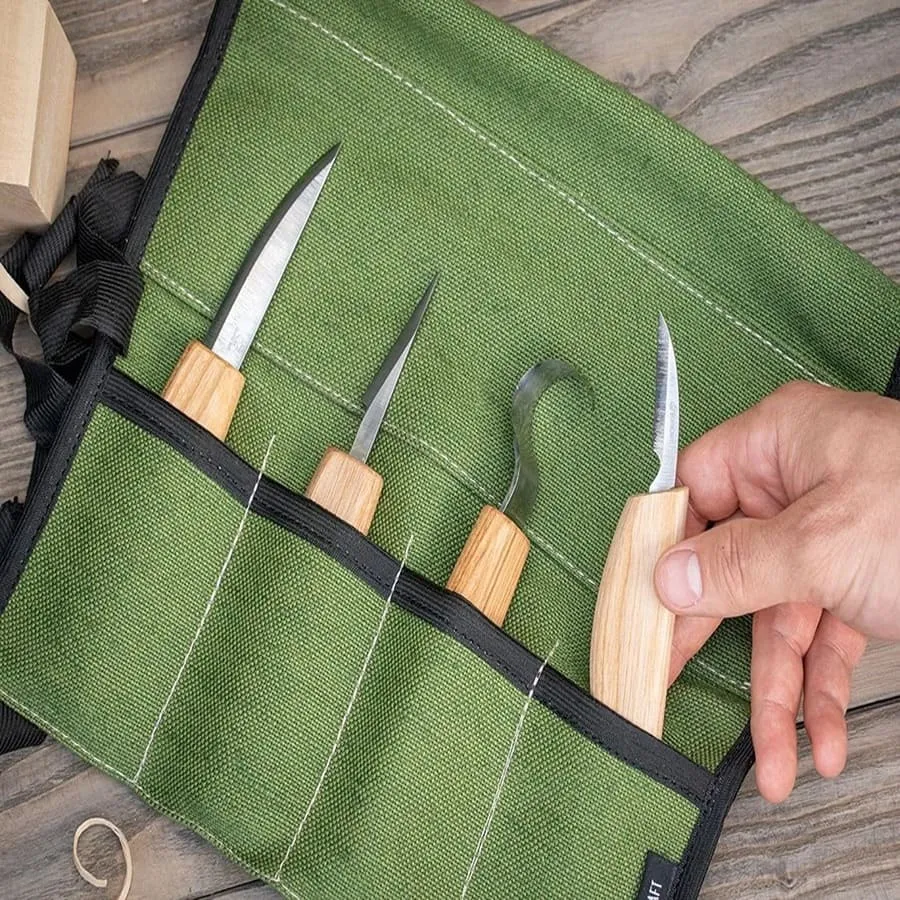 BeaverCraft S09 snittesæt 4 knive til blødt træ