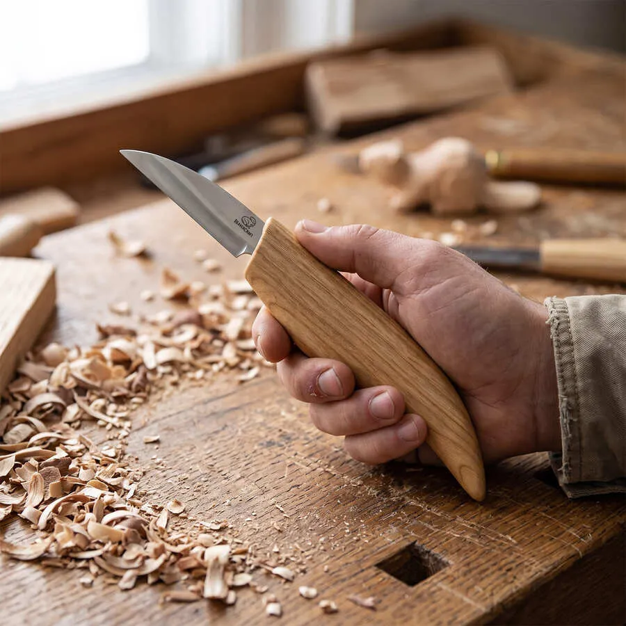 BeaverCraft C16 snittekniv grov asketræ stål