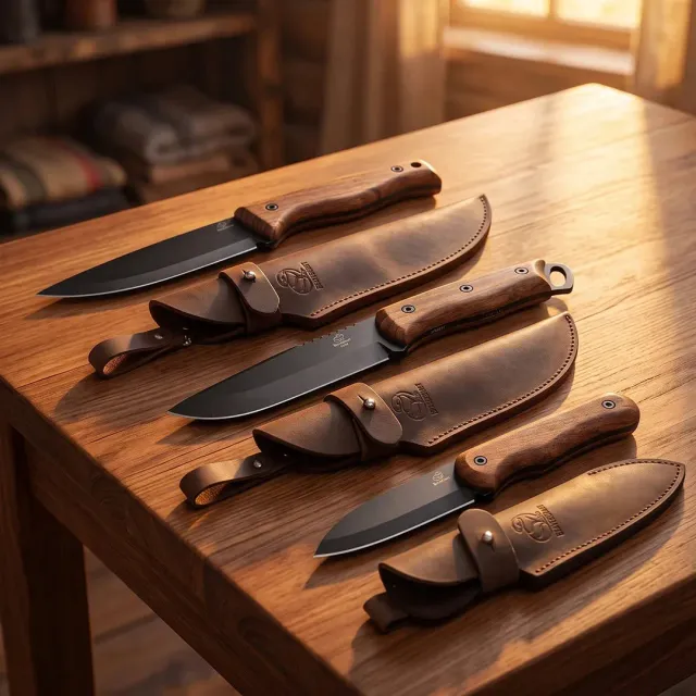 BeaverCraft BSH-X bushcraftknivsæt 3 stk kulstofstål