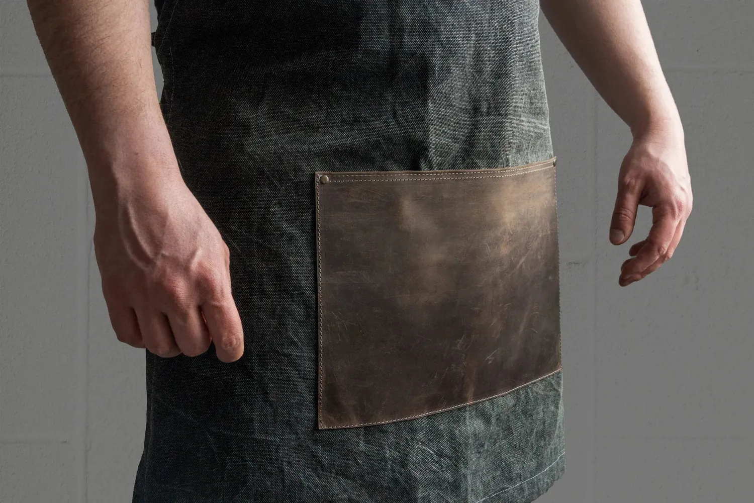 BeaverCraft AP4 forklæde canvas læder