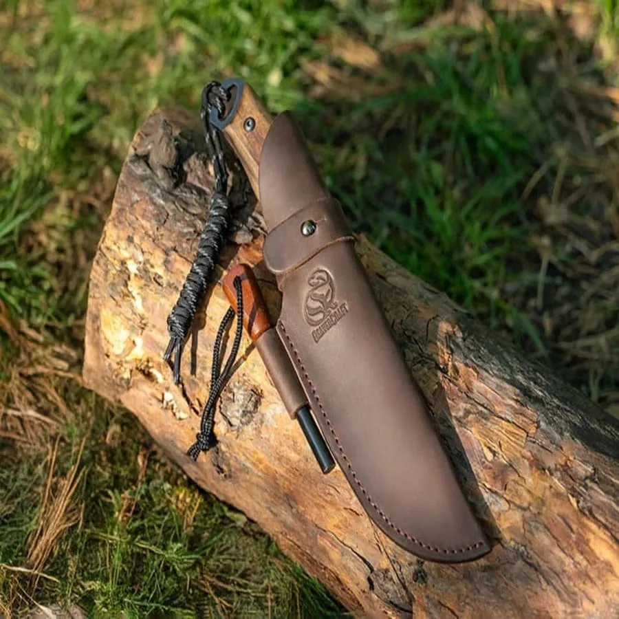 BeaverCraft Dusk bushcraftkniv carbon med ildstål