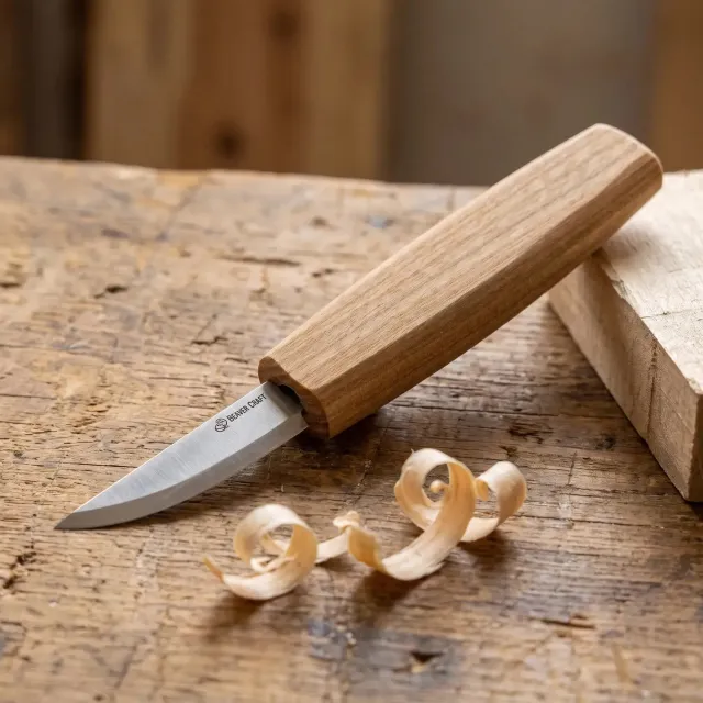 BeaverCraft C1 sloyd snittekniv lille allround blødt træ