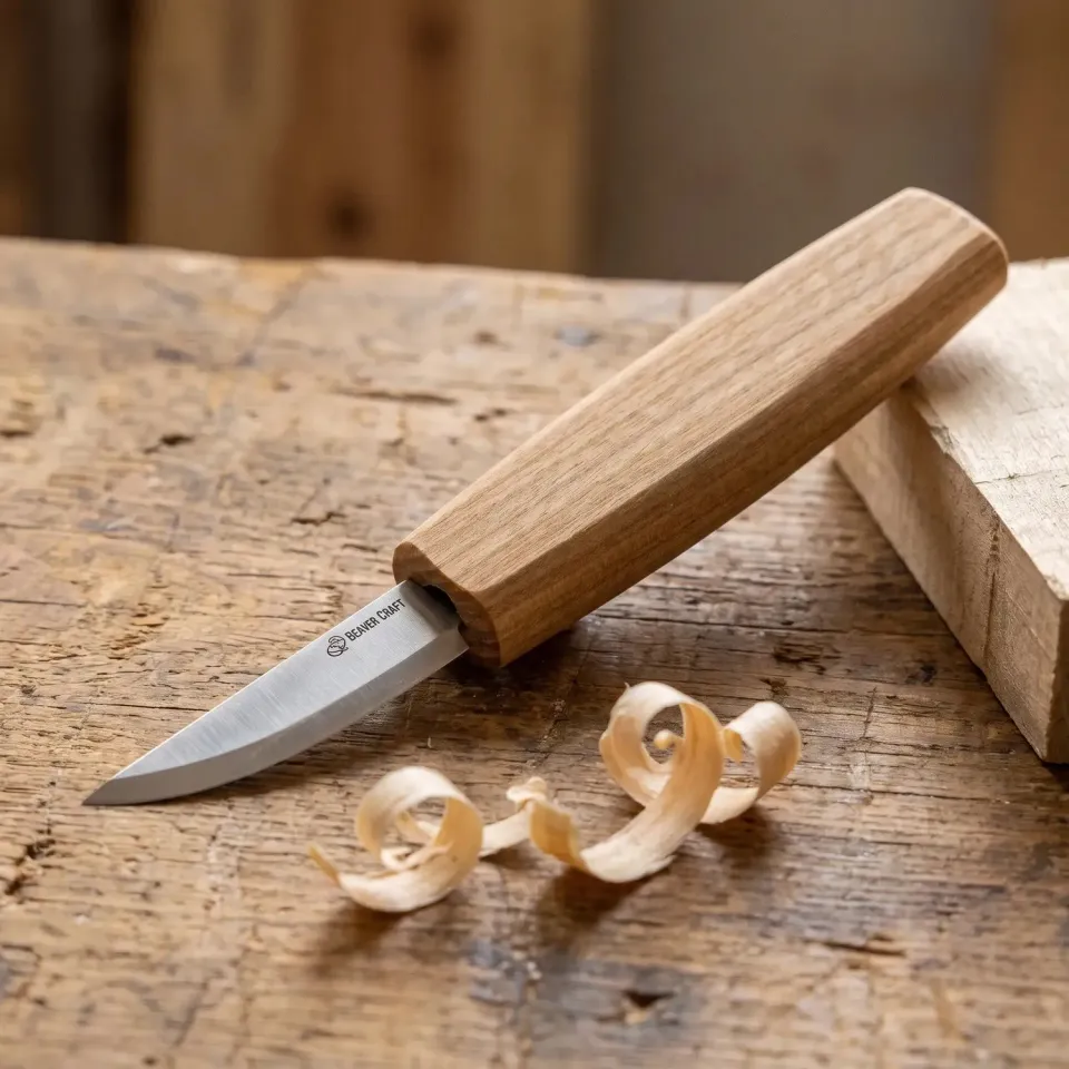 BeaverCraft C1 sloyd snittekniv lille allround blødt træ