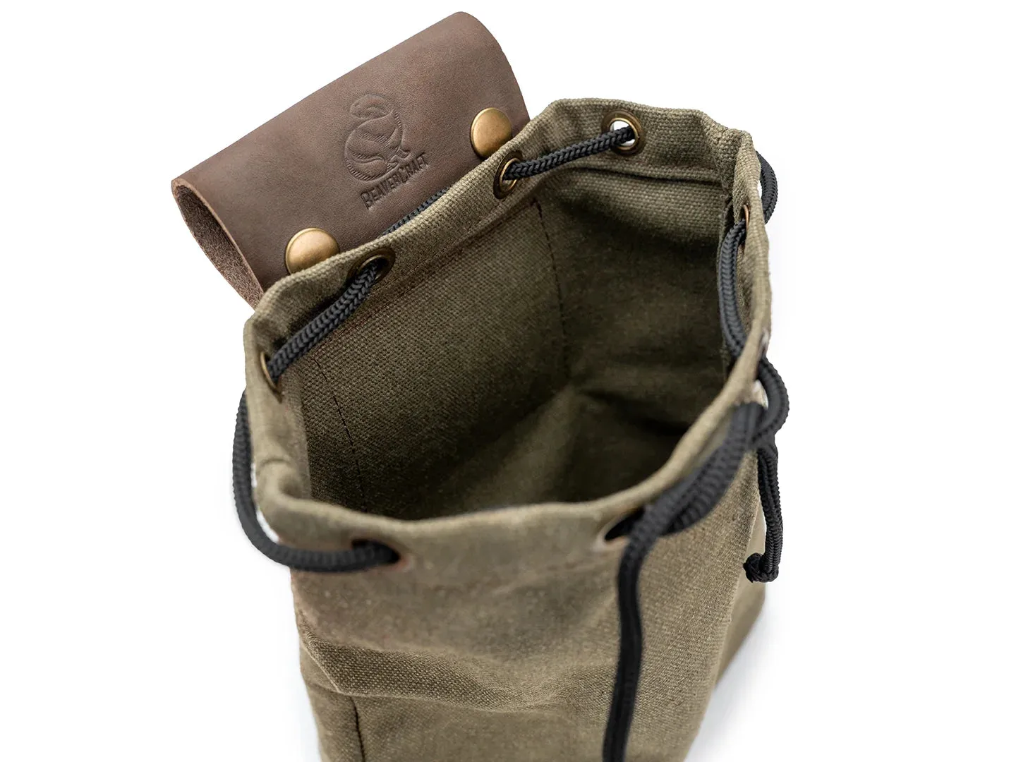 BeaverCraft LC_CB_01 sanketaske læder canvas bæltetaske