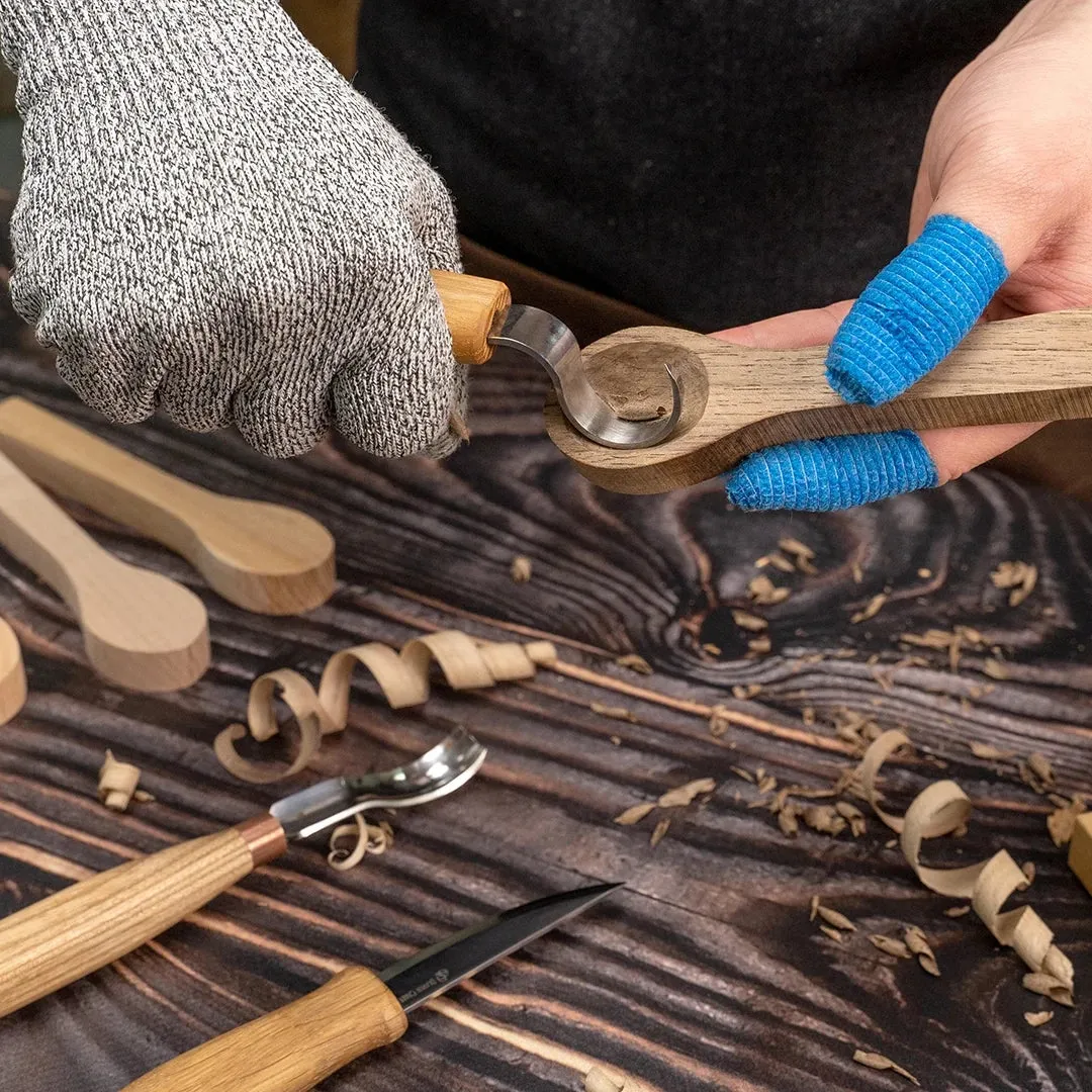 BeaverCraft BB3 skeemner træ 4 stk elm valnød