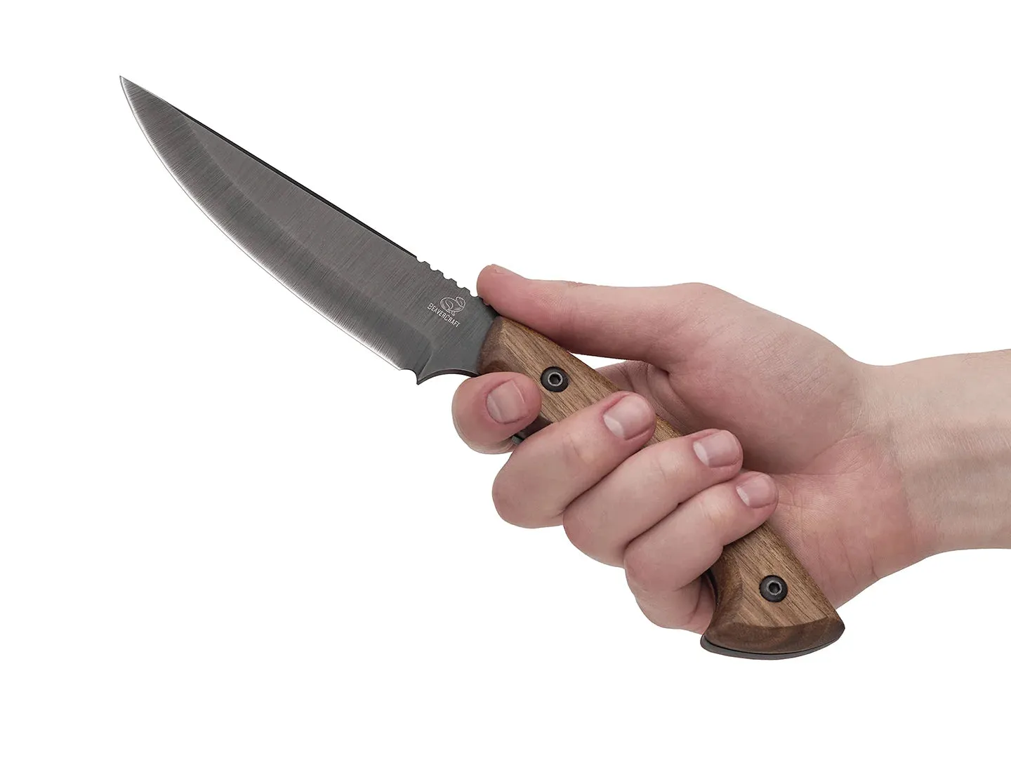 BeaverCraft HGK6 jagtkniv kulstofstål valnød
