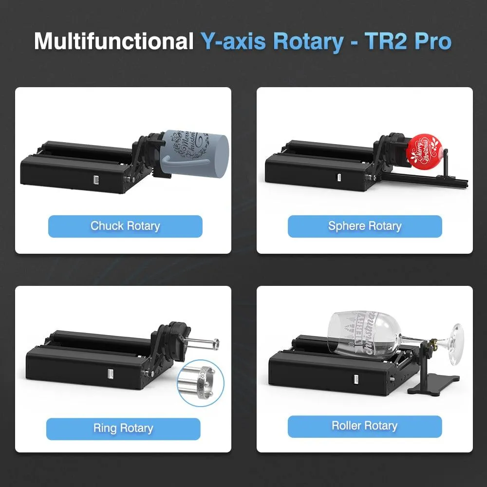 TWO TREES TR2 PRO rotary tilbehør laser 4-i-1 fra 1 mm