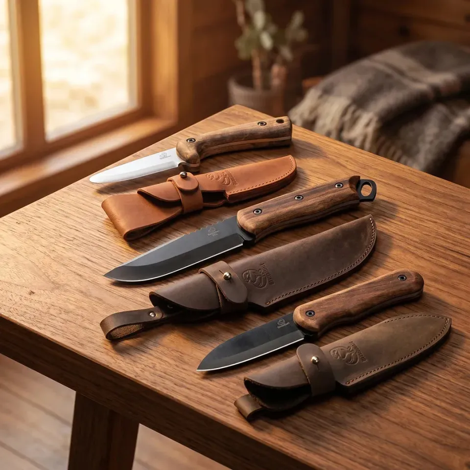BeaverCraft bushcraft knivsæt 3 dele valnød